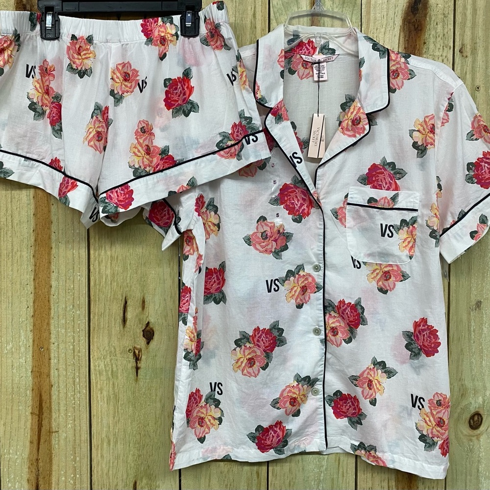 Victoria's Secret Floral Print Sleep Set Sz:S
